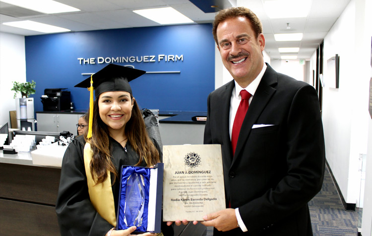 Law Graduate Travels To Los Angeles To Thank J J Dominguez